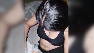 Desi Girl Sucks Cock Deepthroat & Rides Boyfriend's Hard On