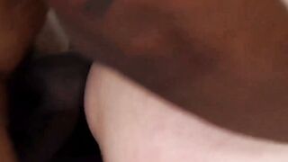 Ria Bentley Deepthroats Black Tranny's Huge Cock Tattooed Shemale Hardcore