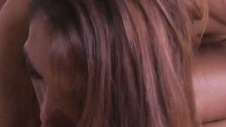 Latina Shemale Sucks Cock Then Takes Hard Anal in Car