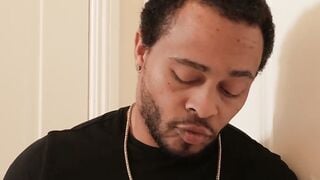 Busty Shemale Realtor Victoria Grant Deepthroats BBC on Bathroom Floor