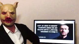 Abigail Mac Bent Over Big Dick Fucks While Watching Russian News
