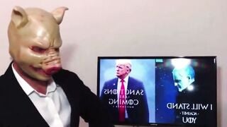 Abigail Mac Bent Over Big Dick Fucks While Watching Russian News