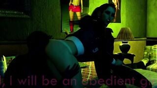 Redhead Glasses Woman Gets Banged By Big Black Dicks On Bed