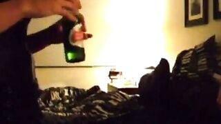Amateur Couple's Passionate Late Night Bedroom Fuck