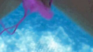 German Amateur Couple Sucks Cock & Fingered in Pool Water