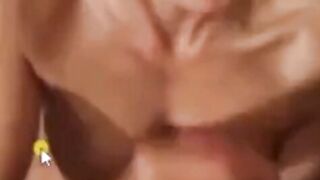 German Blonde Amateur MILF Sucks Cock And Takes Cumshot