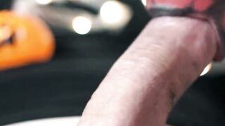Halloween Teen Sucks Big Cock & Gets Cum In Mouth