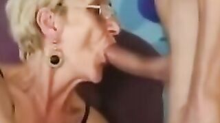 Mary Jane GILF Deepthroat Compilation - Tight Throat & Sucking Cock