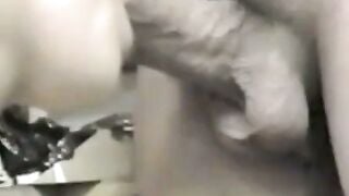 Korean Ex-Model Sucks Cock in Bar Basement Amateur