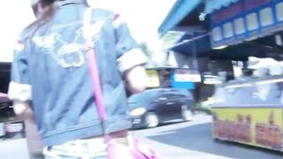 Tongue Pierced Thai Mom Rides Big Cock in Tuk Tuk