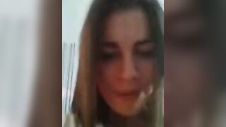 Russian Webcam Tease: Girl in Hawaii Shirt Shows Wet Pussy