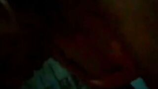 Amateur Asian Babe Sucks Cock in Dark Bedroom Cam