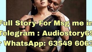 Grey-Bearded Mature Man Fucks Tight Ebony Wife in Sheer Saree
