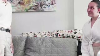 Stepmom Sucks Stepson's Cock & Drinks Cum From Condom