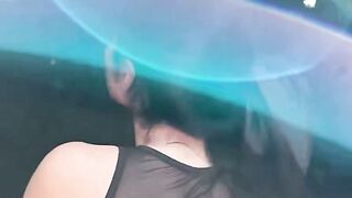 Abigail Mac Deepthroats Muscular Coach's Cock in Forest After Jogging