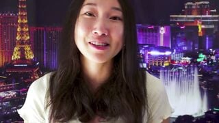 Francesca Swallows Groom's Cum in Tight White Dress Las Vegas POV