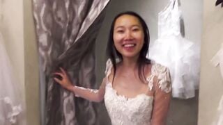 Francesca Swallows Groom's Cum in Tight White Dress Las Vegas POV