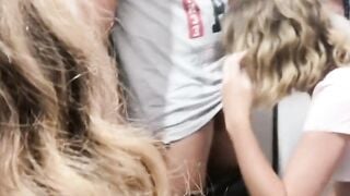 Amateur Blonde Teen Sucks Cock In Public Fitting Room