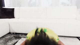 TS Soccer Uniform Threesome: Deepthroat Anal Bareback