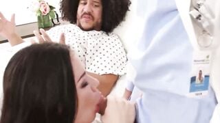 Alison Rey Sucks Doctor's Cock While Boyfriend Watches Hardcore Sex