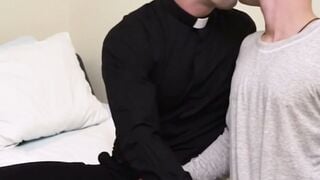 Patrick Deepthroats Thick Cock Then Rides Tight Hole to Creampie