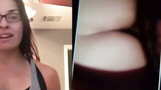 Glasses Babe Deepthroats Big Cock Bareback