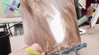 Blonde College Girl Deepthroats & Takes Rough Anal Cum Inside Art Class