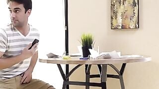 Cadey Mercury Stepsis Bends Over Table for Stepbro Logan Pierce POV Ass Pound