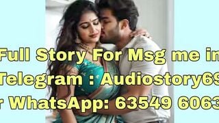 Desi Wifey in Teal Saree Gets Kissed on Neck by Husband
