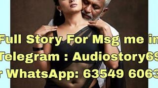 Hot Indian Maa in Black Saree Gets Hard Chudai from Older Grey-Haired Man
