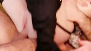 Redhead MILF Rides Big Cock in High-Knee Boots & Lace Garter