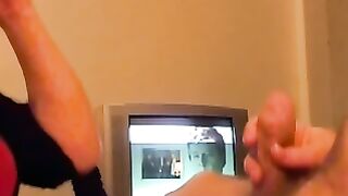 Swedish BBW Brunette Deepthroats Cock For Squirting Facial