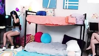 Shyla Stylez & Ebony Angelika Bunk Bed Threesome Deepthroat POV
