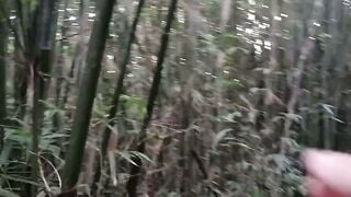18-Year-Old Girl Masturbates Naked in Public Forest Webcam