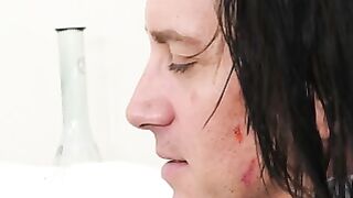 Ryder Monroe Deepthroats Damien Thorne's Cock Bareback Anal Shemale Sex