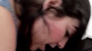 Tattooed Step Brother Slaps Tight Butt Before Deep Throat BBC Swallow