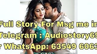 Desi Bride in Blue Saree Gets Passionate Kiss from Husband at Home