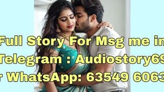 Desi Bride in Blue Saree Gets Passionate Kiss from Husband at Home