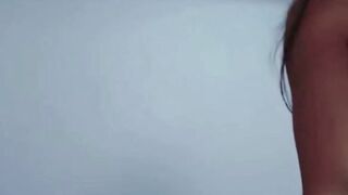 Dark haired Deepthroats Huge Dick into Leopard Print Underwear pov