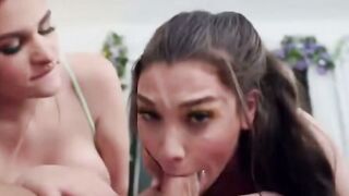 Lily Lou & Abigaiil Morris Panty Fucks Young Bro