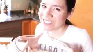 Jasmine Tame Deep throat Thick Penis and Amateur Drink Compilation