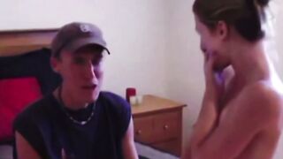 Abigail Mac Blows Penis and Riding Long Cock into Bedroom