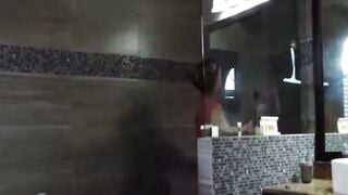 Abigail Mac Helps Huge Dick Teenie inside WC Then Bedroom Banged