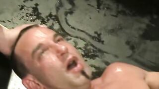 Christian Wilde Blindfolded Muscle Stud Gangbanged On Stage By Crowd