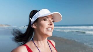 Angela White revives drowning man with her powerful MILF mouth