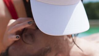 Angela White revives drowning man with her powerful MILF mouth