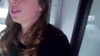 Brunette Takes Thick Dick Deep Throat POV Blowjob and Creampie