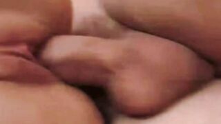 Hottie Blonde cougar Bends Over Bed to Suck Penis Deep throat