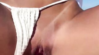 Dark haired cougar Deepthroats Boat Captain Dick Outside on Yacht