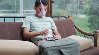 Stepsister Caught Sniffing Lingerie Then Deepthroats Penis Behind Dad